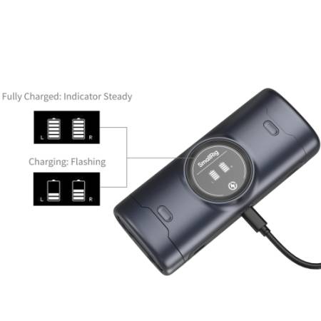 SmallRig 5107 - przenośna, dwukanałowa ładowarka USB-C do akumulatorów Nikon EN-EL15c